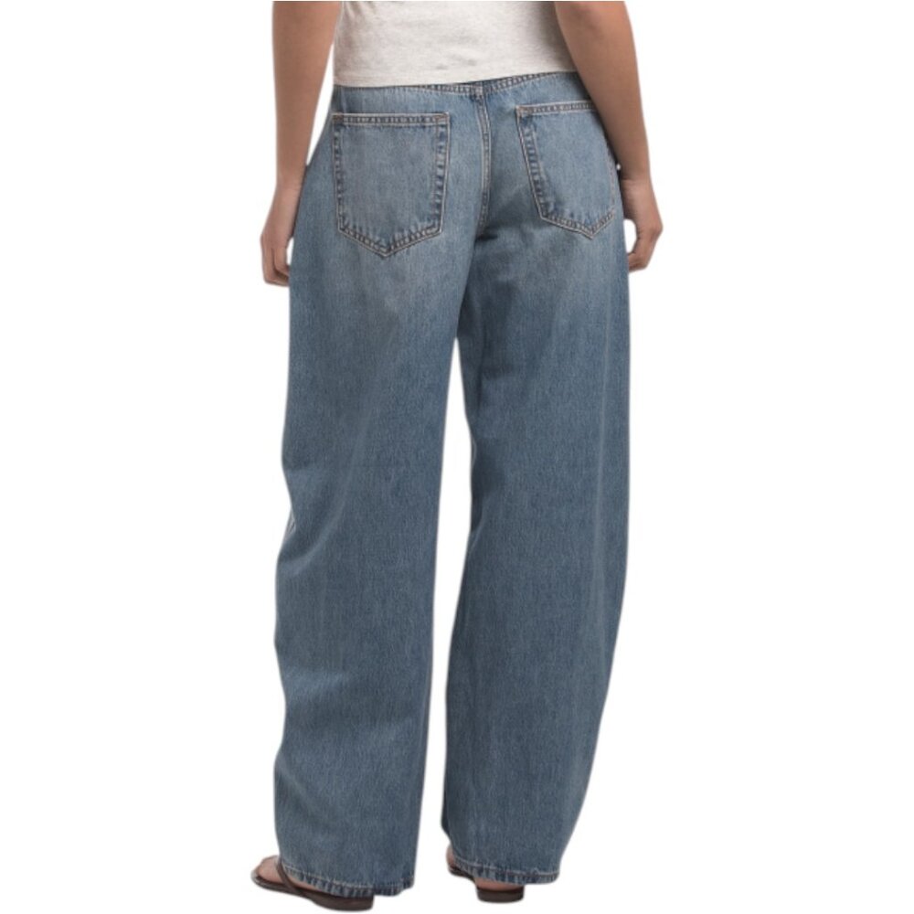 HIDDEN Medium Wash Clean Classic Barrel Jeans - Picture 2 of 2